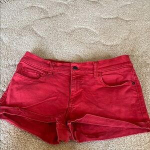 Old Navy Red Boyfriend Shorts
